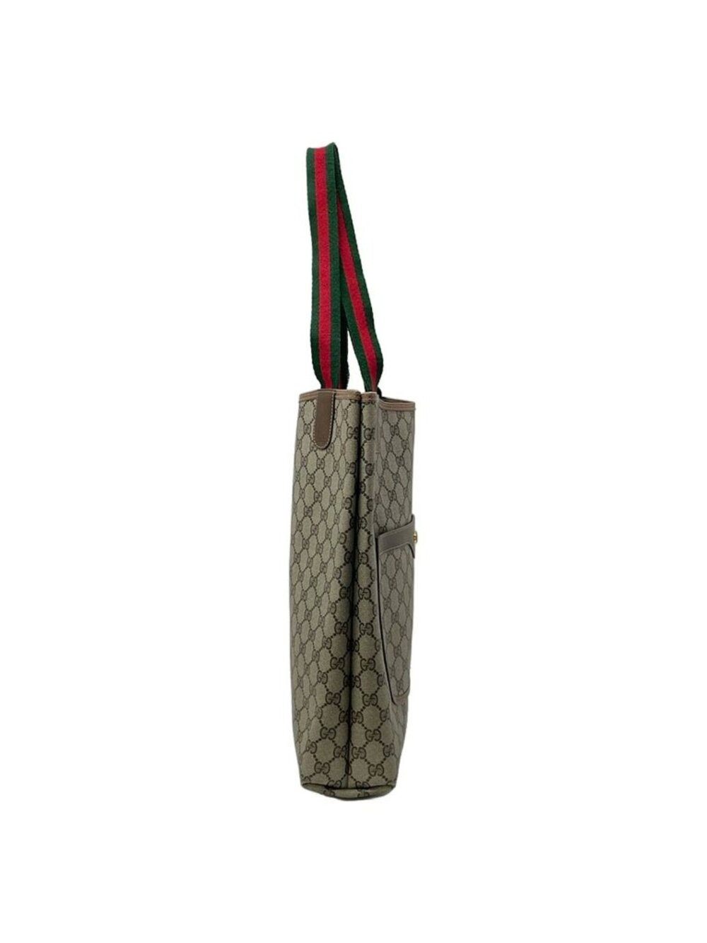 Gucci Tote Collection GG Plus Supreme Sherry Beige Brown Multi Cotton Leather - Picture 4 of 10